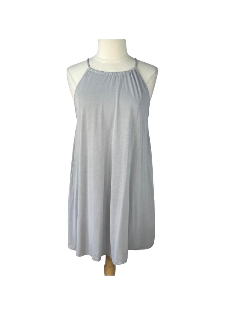 Forever 21 Sleeveless‎ Sundress Medium Gray New Aline Summer
